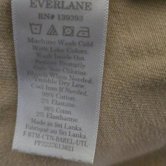 Everlane Utility Barrel Pant Beige Tending Style Color All Season Size 10 - Picture 9 of 10